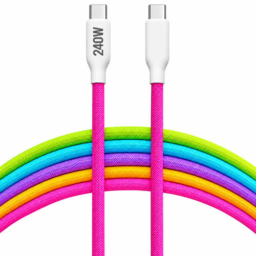 C To C Nylon Data cable Colorful ( 2M )